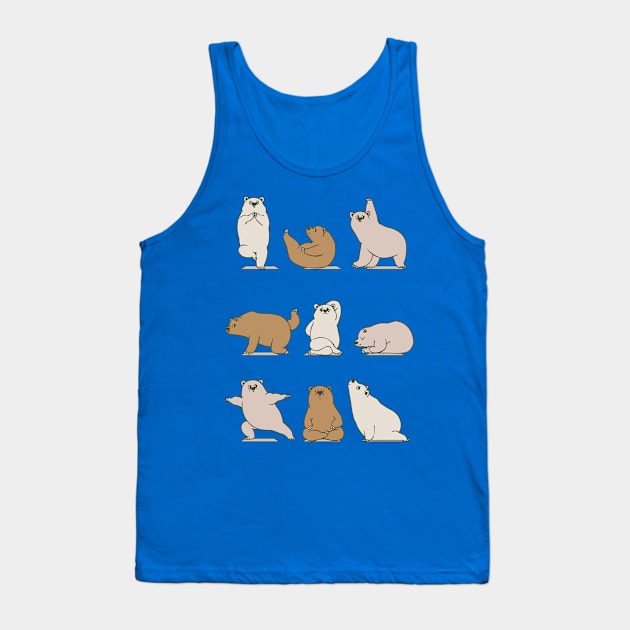 Bear Yoga Tank Top by huebucket